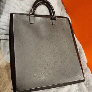 Louis Vuitton Monogram Glace Erwin Cafe Brown Business Bag